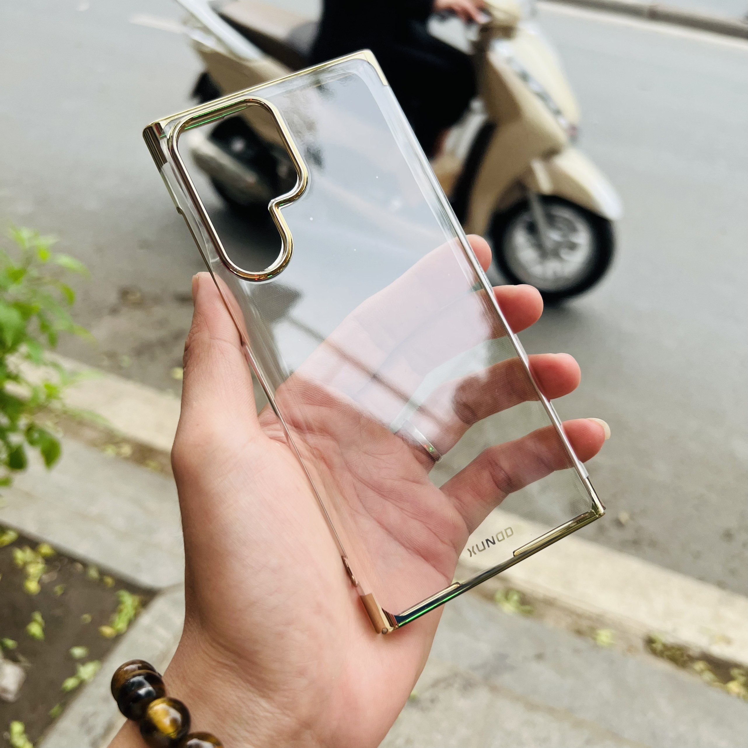 Ốp lưng dành cho SamSung Galaxy S23 Ultra chính hãng XUNDD trong suốt viền xi, không ố vàng- Hàng nhập khẩu