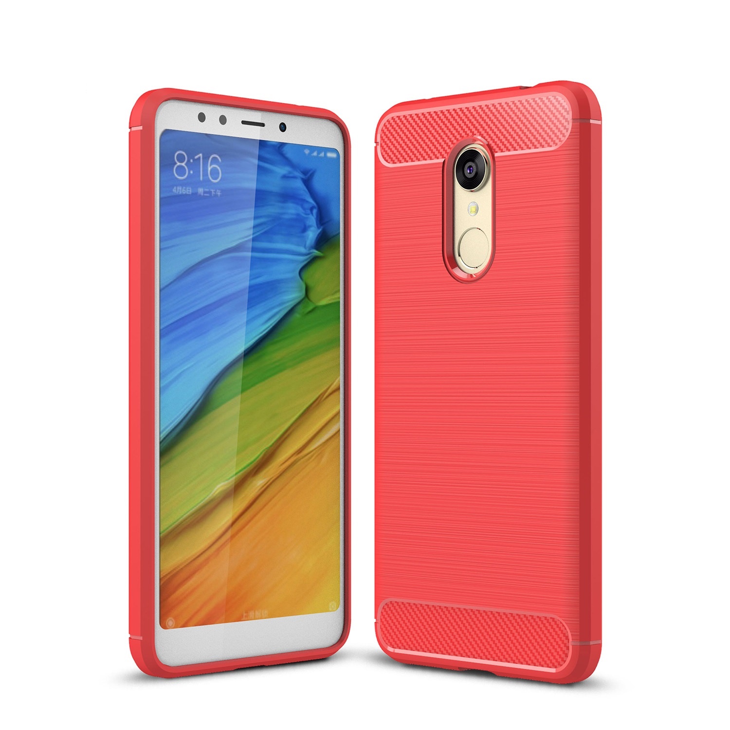 Ốp lưng chống sốc vân Carbon dành cho Xiaomi Redmi 5 Plus