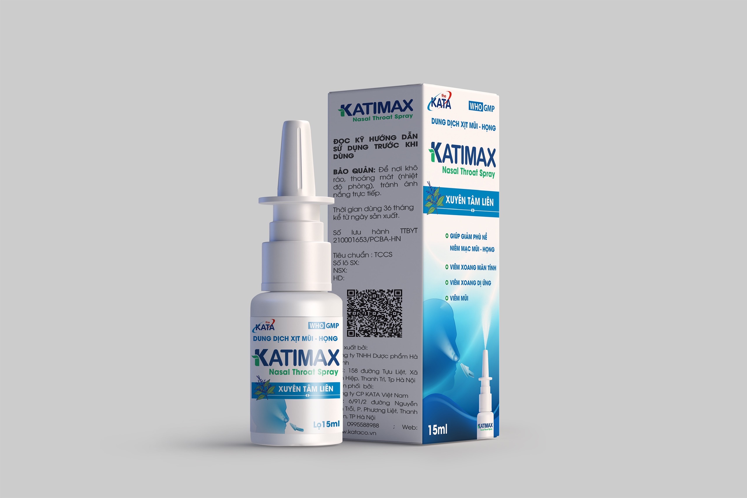 Xịt Xoang Mũi Họng KatiMax- Chuyên gia Xoang mãn tính