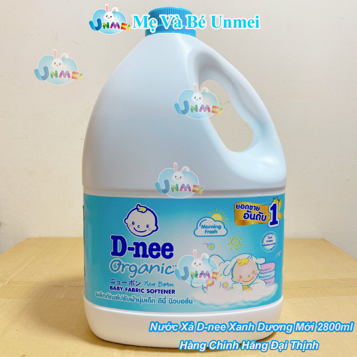 Dung Dịch Xả Quần Áo Cho Bé D - Nee Màu Xanh - Tem Phụ Công Ty Đại Thịnh