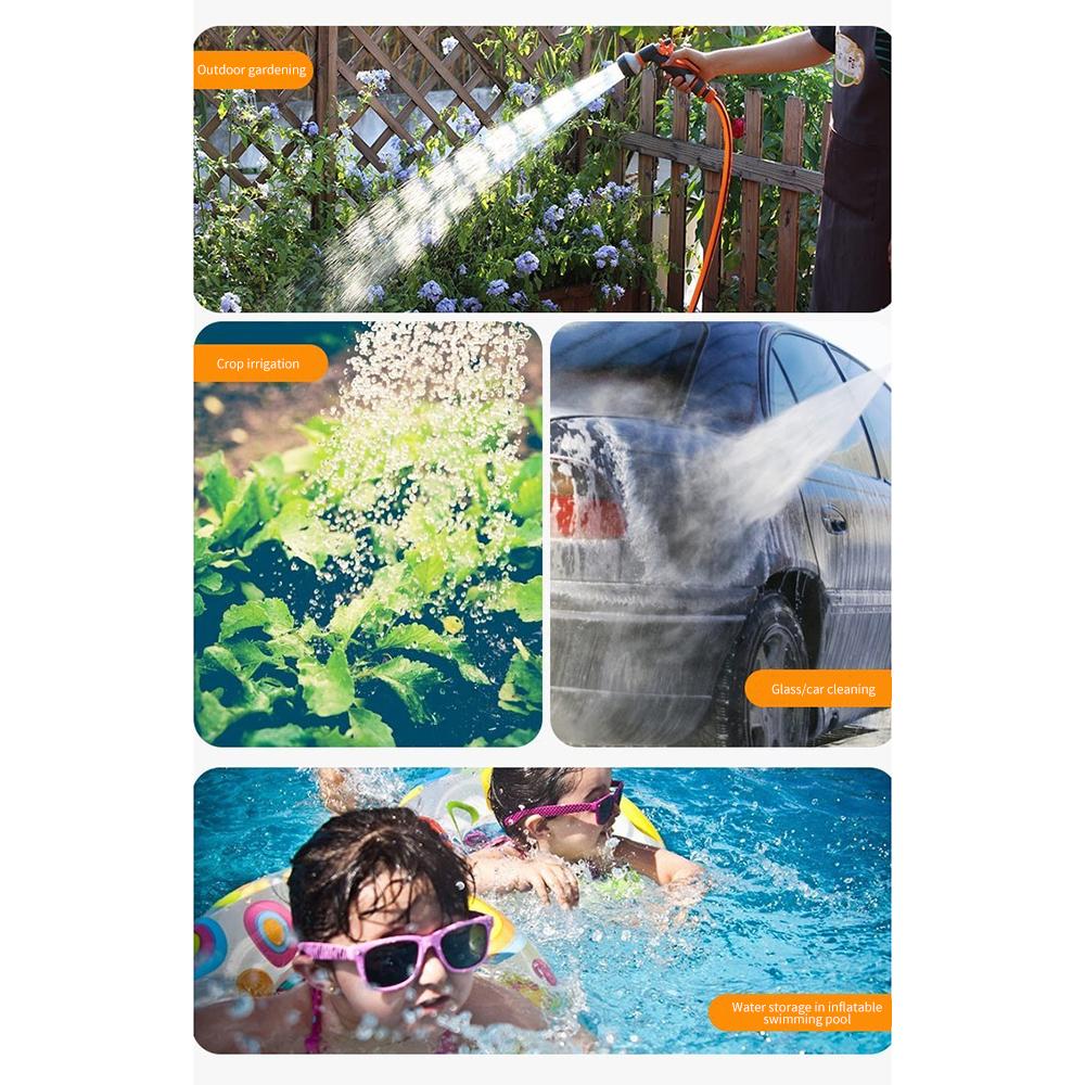 Garden Hose Nozzle Multi-functional Adjustable Nozzle High Pressure Hose Water Sprinkler Nozzle 10 Spray Modes