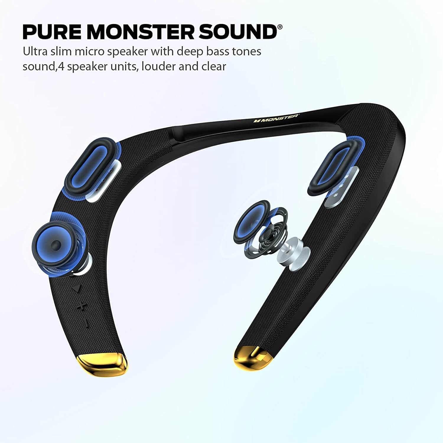 [Mẫu Mới 2022] Loa Bluetooth neckband Monster Boomerang Petite hàng chính hãng - New seal 100%