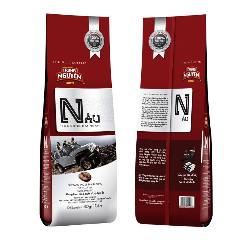 Combo 2Bịch Cà phê Trung Nguyên Nâu-Bịch 500gam