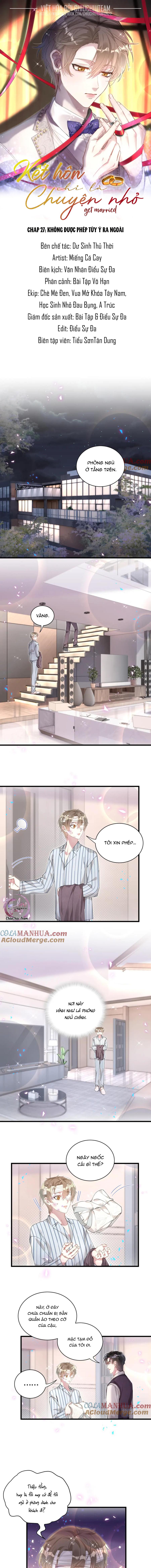 kết hôn là chuyện nhỏ chapter 27 1