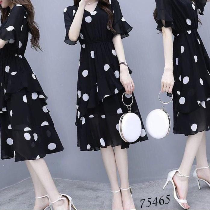 ĐẦM VOAN LỤA CHẤM BI SANG CHẢNH DÀNH CHO QUÝ PHU NHÂN