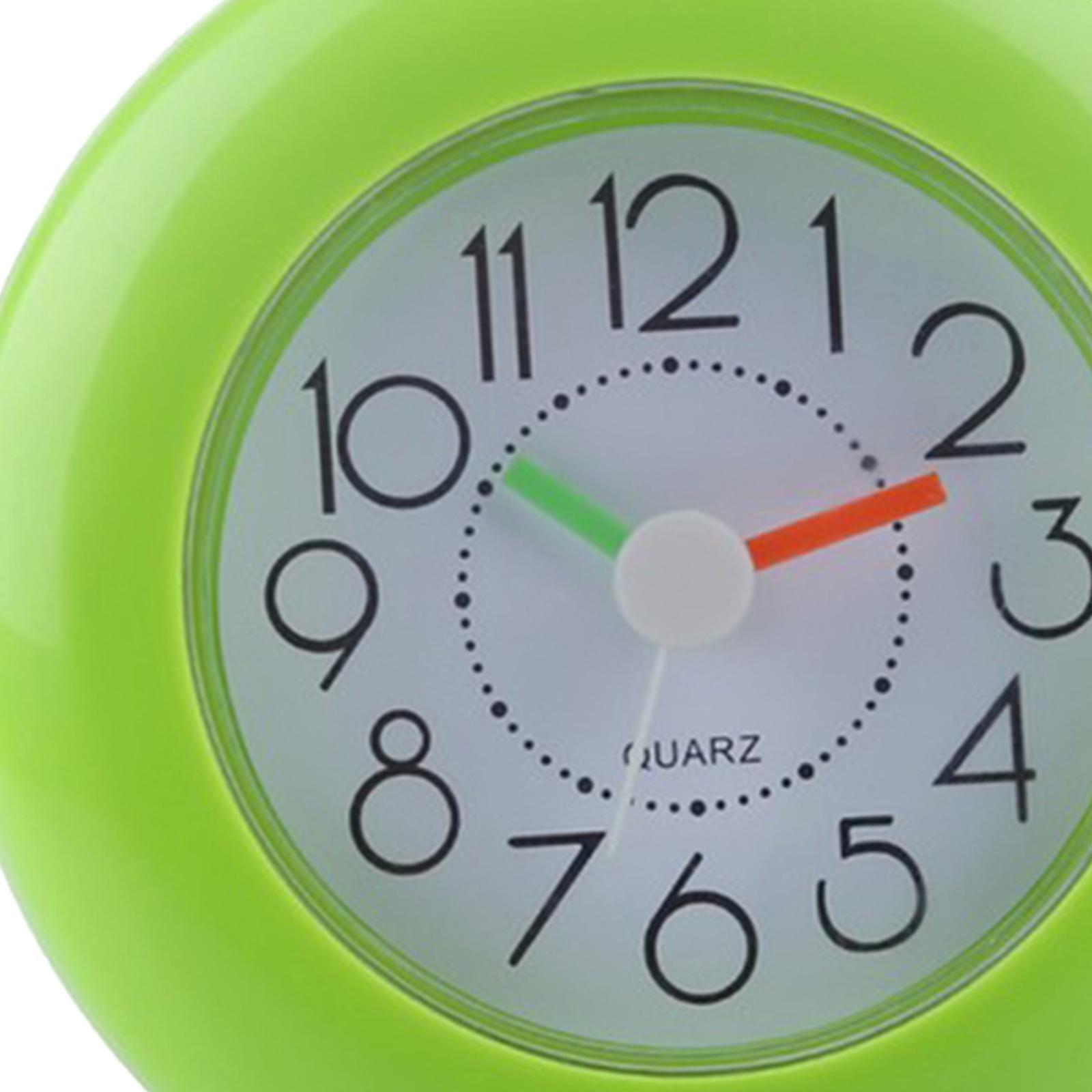 Bathroom Shower Clock Waterproof Desk Clock Wall Clock Silent Green