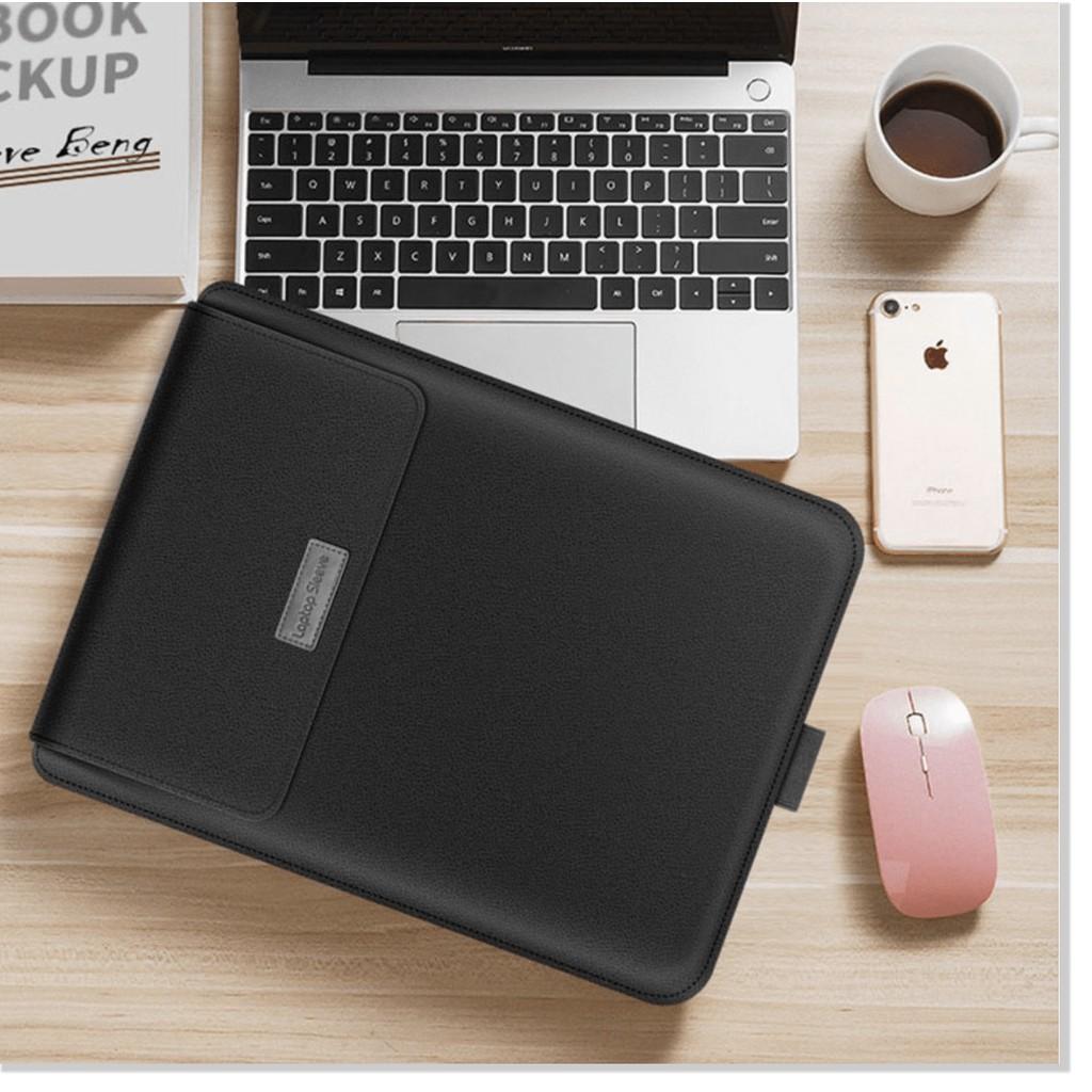 Bao da Laptop có giá đỡ và tấm lót chuột đa năng Sleeve (Đen)