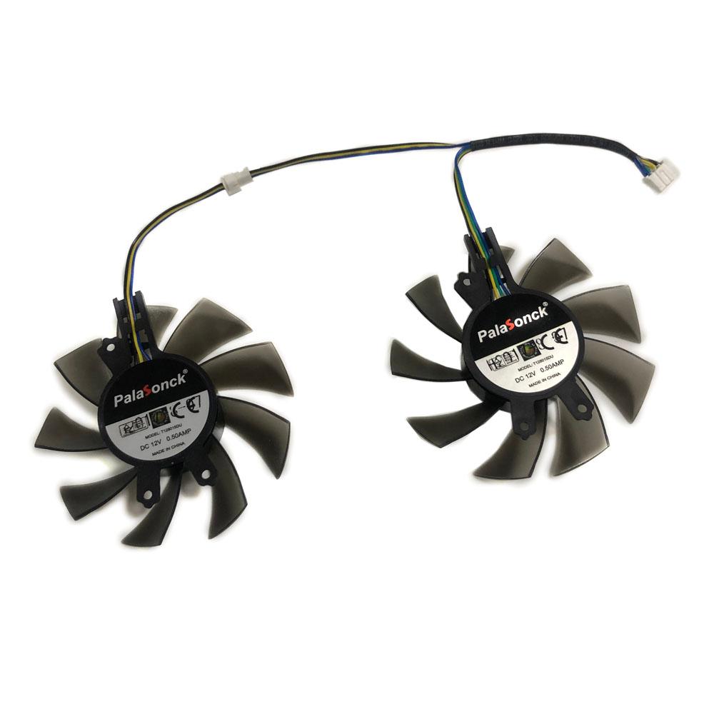 2 Cái/lốc HD7970 HD7950 GPU VGA Cooler 85MM Fan, Để Làm Mát Card Màn Hình Đồ Họa XFX HD 7970 Thay Thế