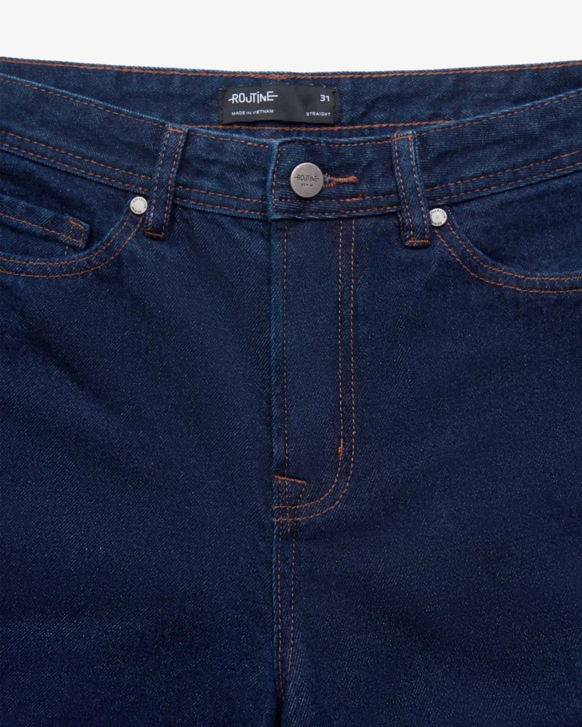 Quần short jean ( denim ) nam form Straight màu Xanh đậm và Xanh nhạt - ROUTINE 10F24DPS004 | LASTORE MENSWEAR