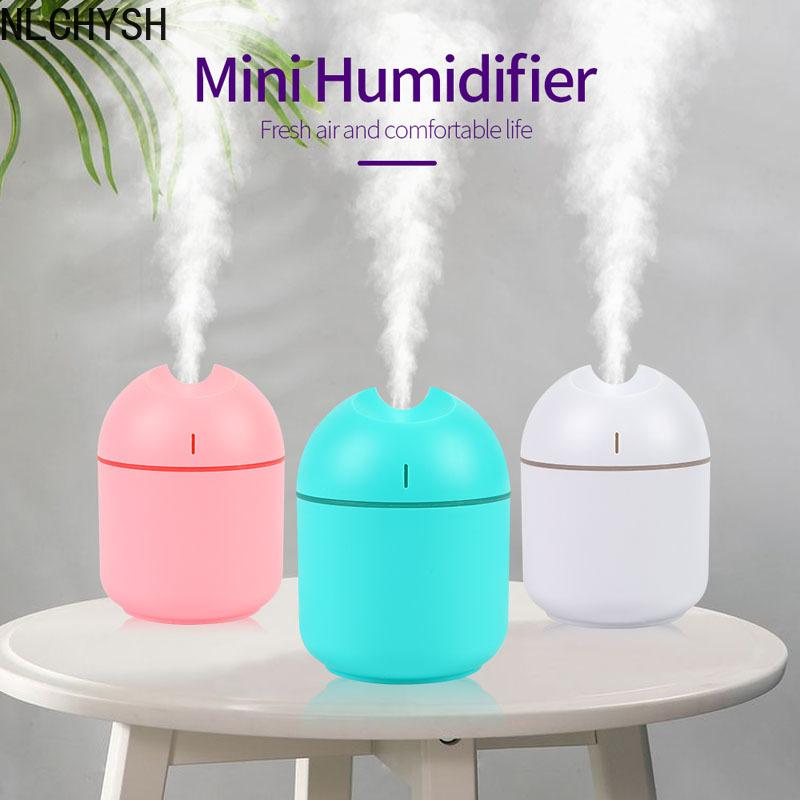 Máy Phun Sương Tạo Độ Ẩm Mini Siêu Âm Thanh Máy Tạo Độ Ẩm Không Khí Khuếch Tán Tinh Dầu Nhà Phòng Ngủ Văn Phòng Xông Phòng Xịt USB Đèn Ngủ Lọc