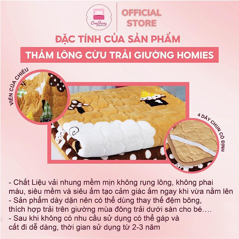 Thảm lông cừu cỡ trẻ em, cá nhân trải giường thảm nhung đa năng 3 lớp - 10 Mẫu Đa Dạng