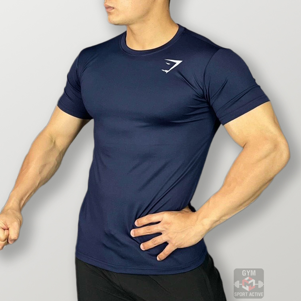 Áo Thun nam thể thao áo thun tập gym nam phom đẹp hơi ôm tôn dáng t shirt Gymshark thun lạnh 4 chiều thoáng mát