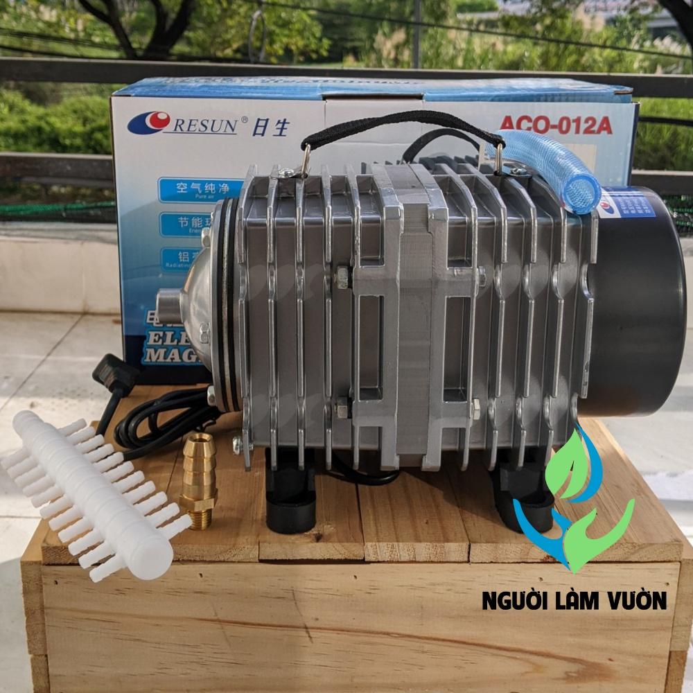 Máy thổi oxy, máy sục oxy hồ cá công suất lớn 390w - 22 đầu chia khí RESUN