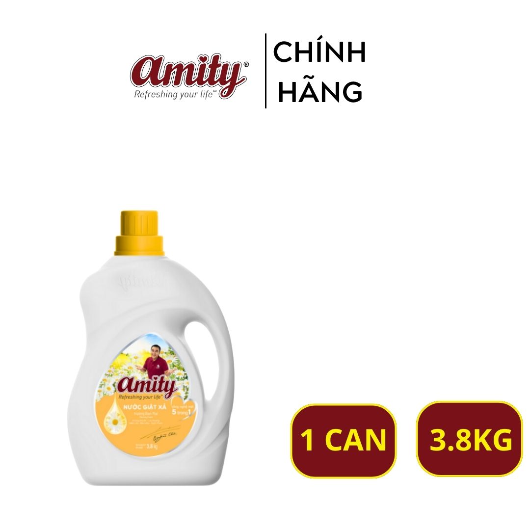 Nước giặt xả Amity 3.8kg (Can) - Sản phẩm làm sạch hiệu quả