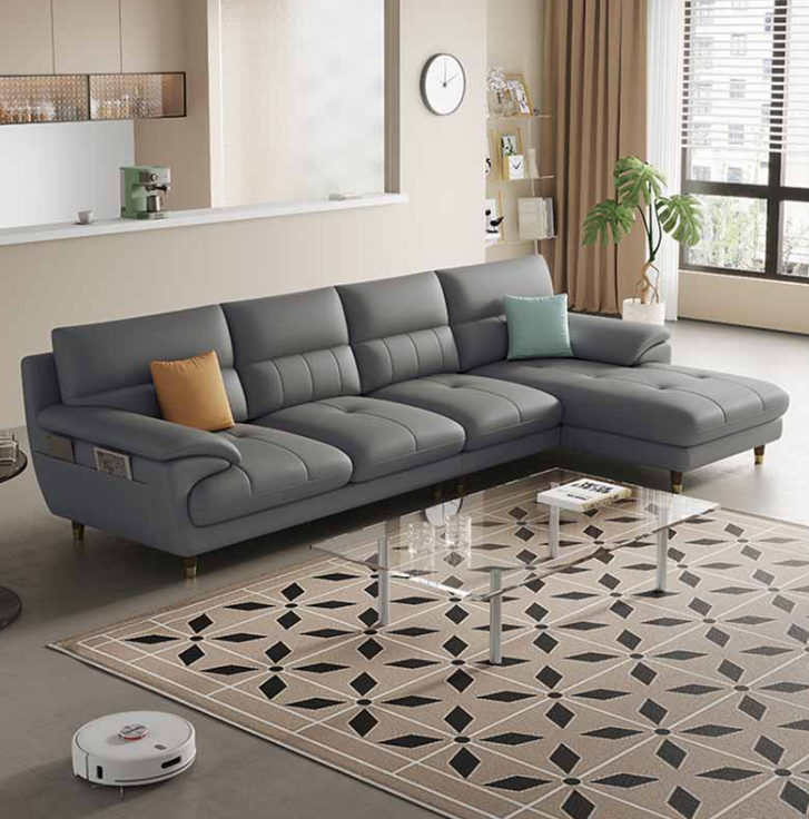 Sofa da góc L cao cấp Tundo(mẫu mới) HDCT-19