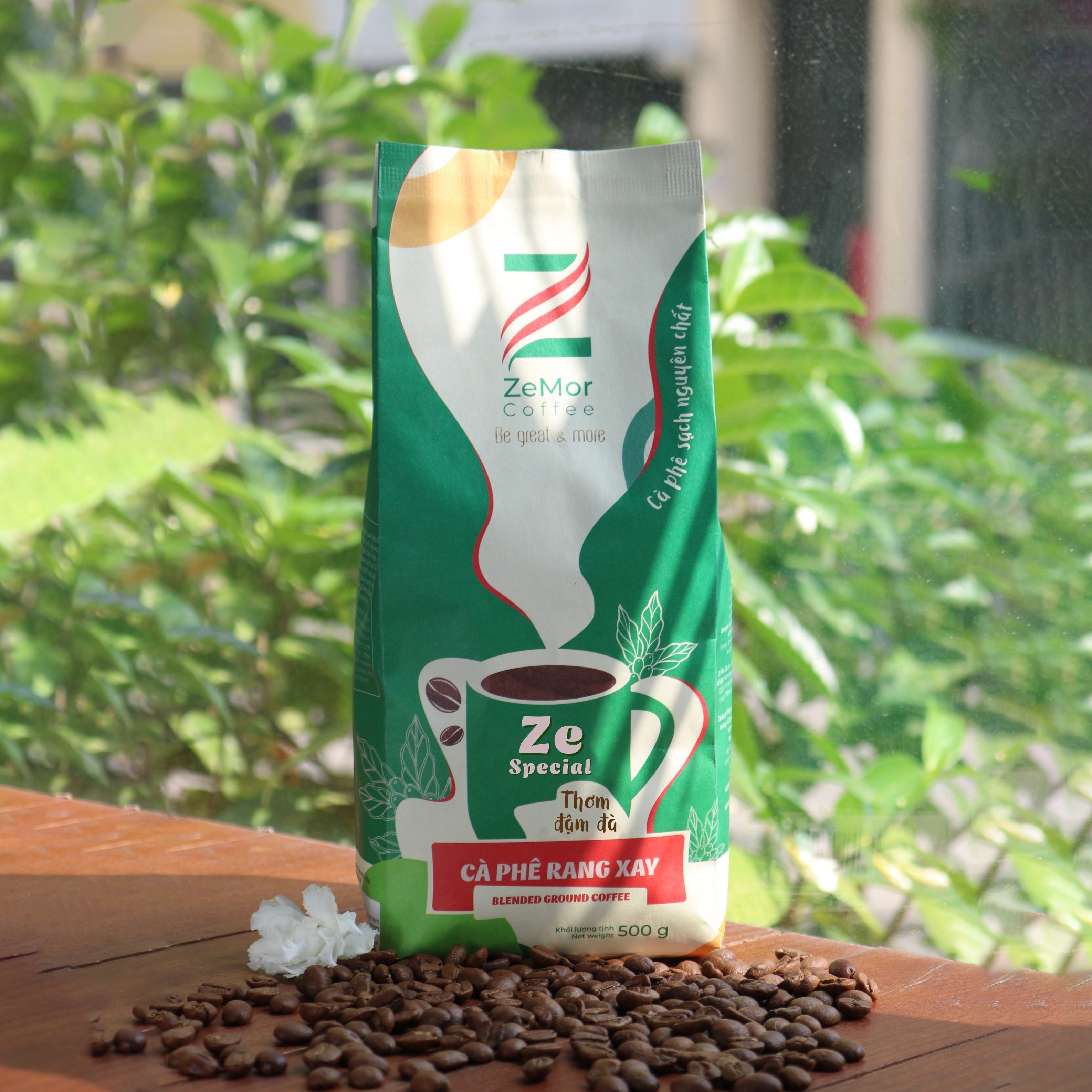 Cà Phê Rang Xay Nguyên Chất Rang Mộc ZeMor Coffee Ze Special Thơm Đậm Đà 500g