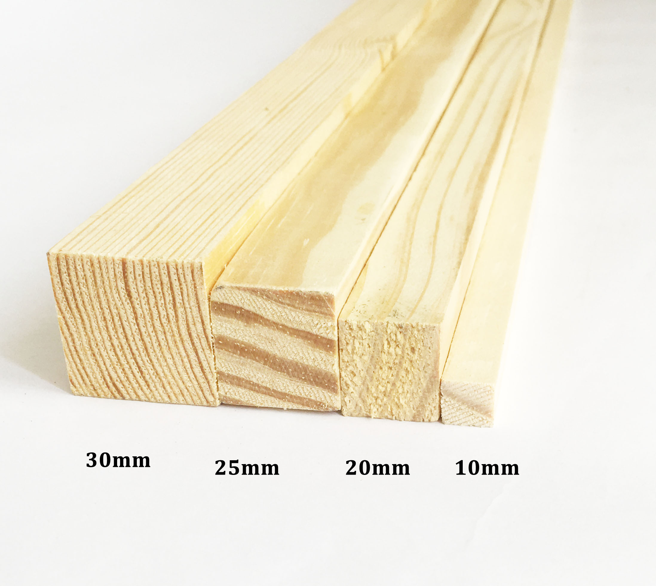 Combo 2 Thanh gỗ vuông đường kính 3cm x dài 50-100cm bằng gỗ thông, làm thanh treo, handmade, decor