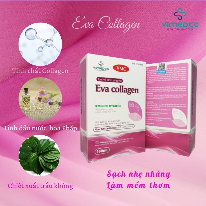 Combo 2 chai gel vệ sinh phụ nữ Eva Collagen