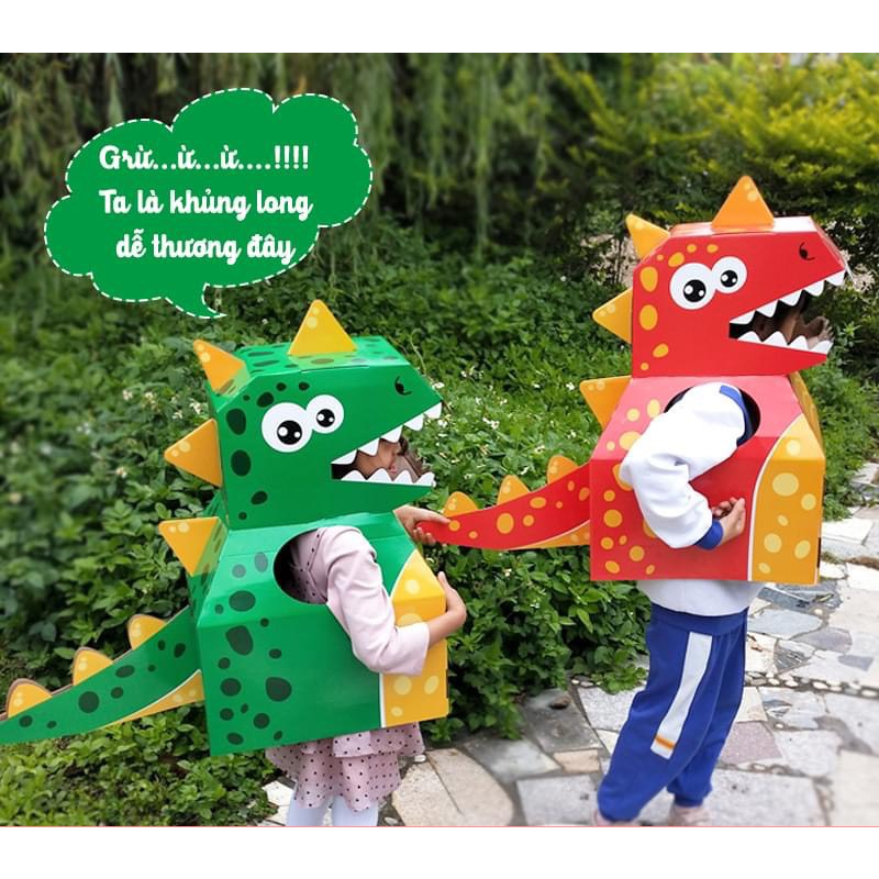 Đồ Chơi Hoá Trang Trung Thu Kỳ Lân, Khủng Long, Đồ Chơi Trung Thu Vui Nhộn Cho Bé - Hàng To Loại I