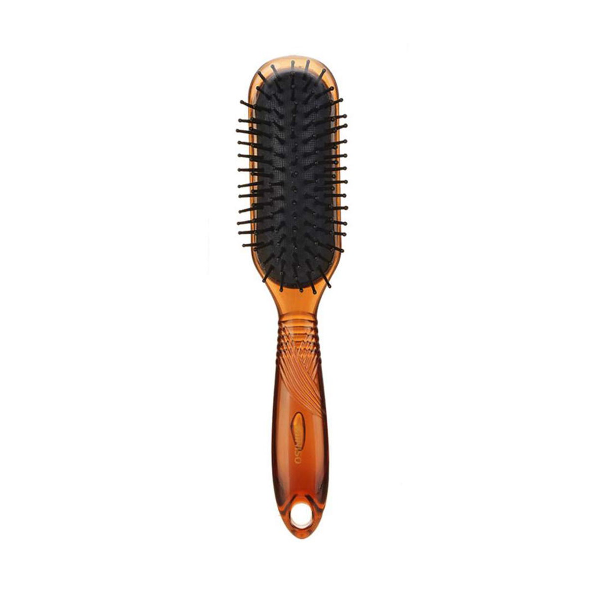 Lược mát xa chống tĩnh điện Nhật Bản chuẩn salon và thời trang dành cho mái tóc quăn MINISO FASHIONABLE SALON HAIR BRUSH (Tea) – MNS105