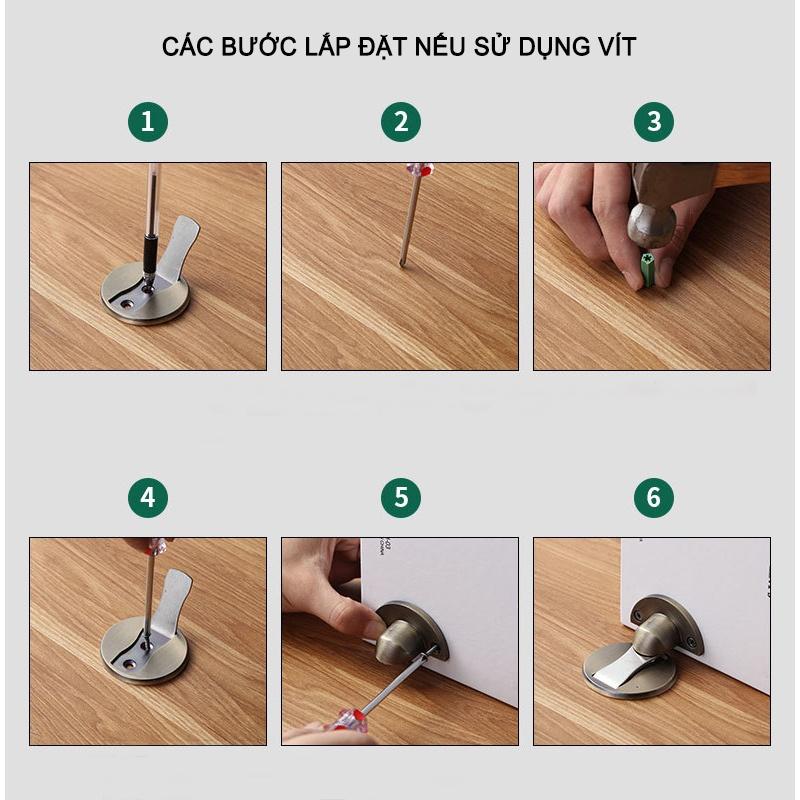 Chặn cửa móng ngựa chân đạp chống va đập thông minh