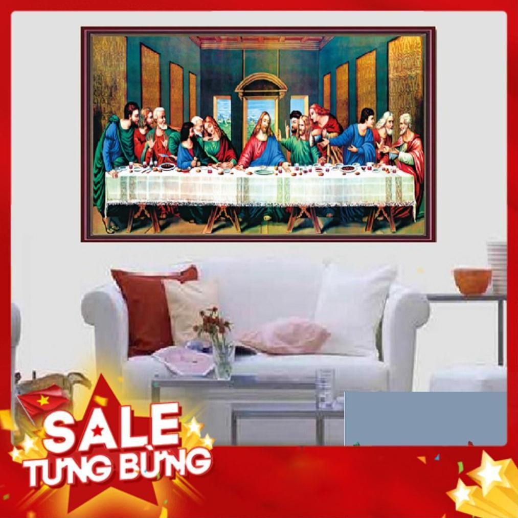 TRANH THÊU CHỮ THẬP BỮA TIỆC LY TRANH CHƯA THÊU LV3073