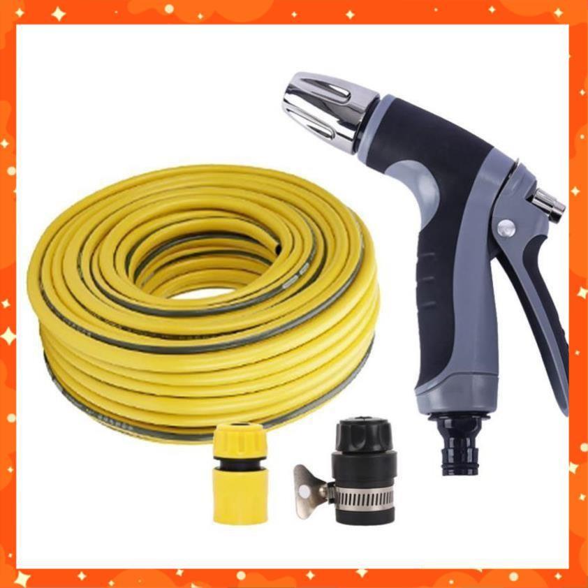 Bộ dây và vòi xịt tăng áp rửa xe tưới cây 206817