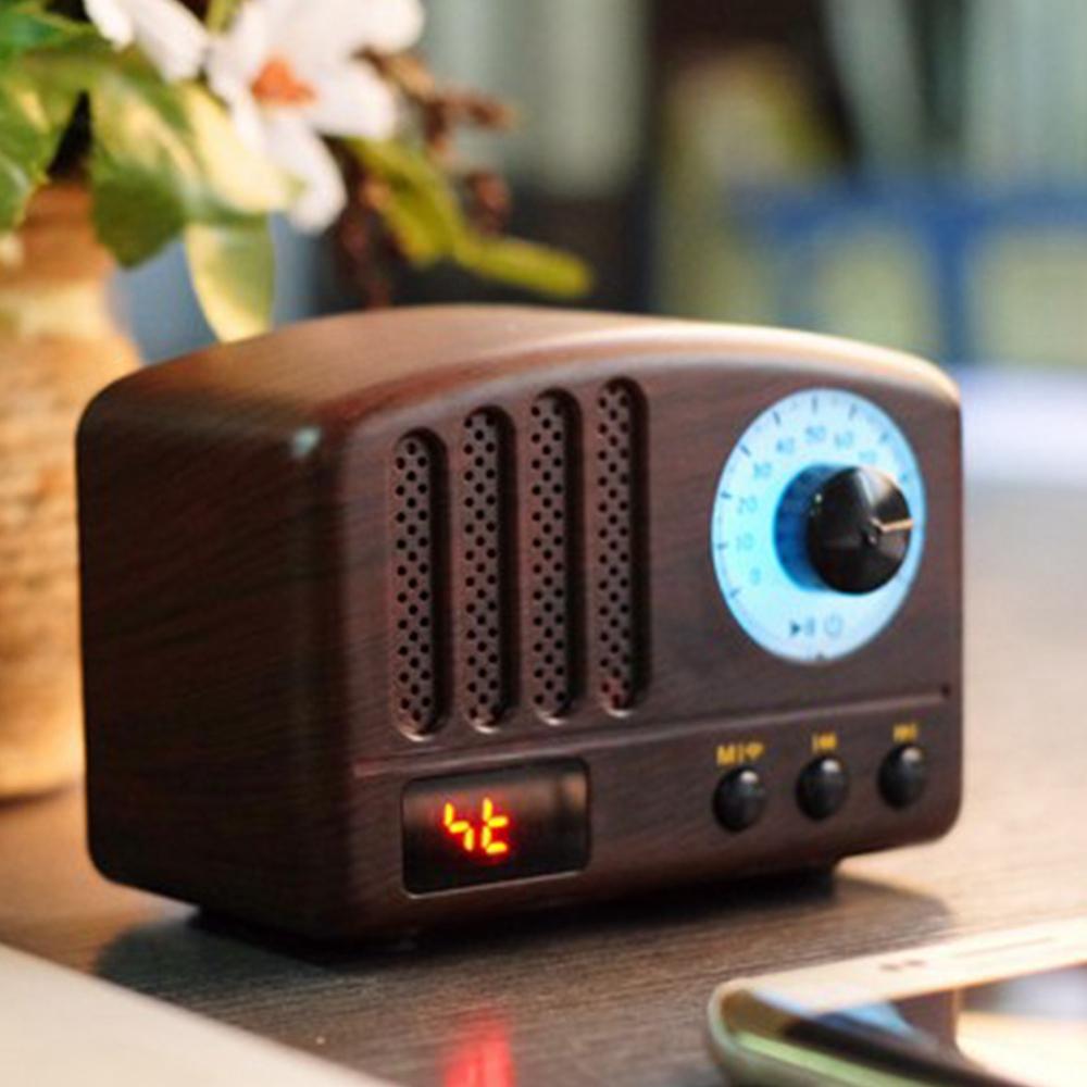 Retro Radio- loa di động cổ điển Phong cách cổ điển Mini Size Bluetooth Loa với FM Radio