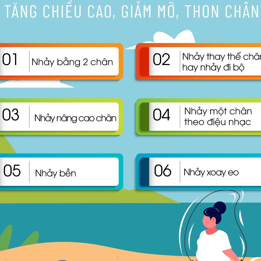 Dây Nhảy Thể Lực Nặng 450g Cho Người Luyện Võ Thuật, Boxing, Muay Thái - Chính Hãng dododios