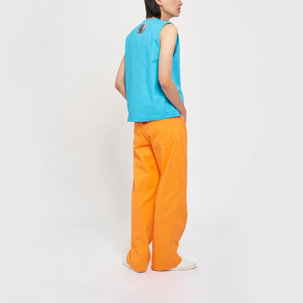 Quần Baggy màu cam ống rộng Y218