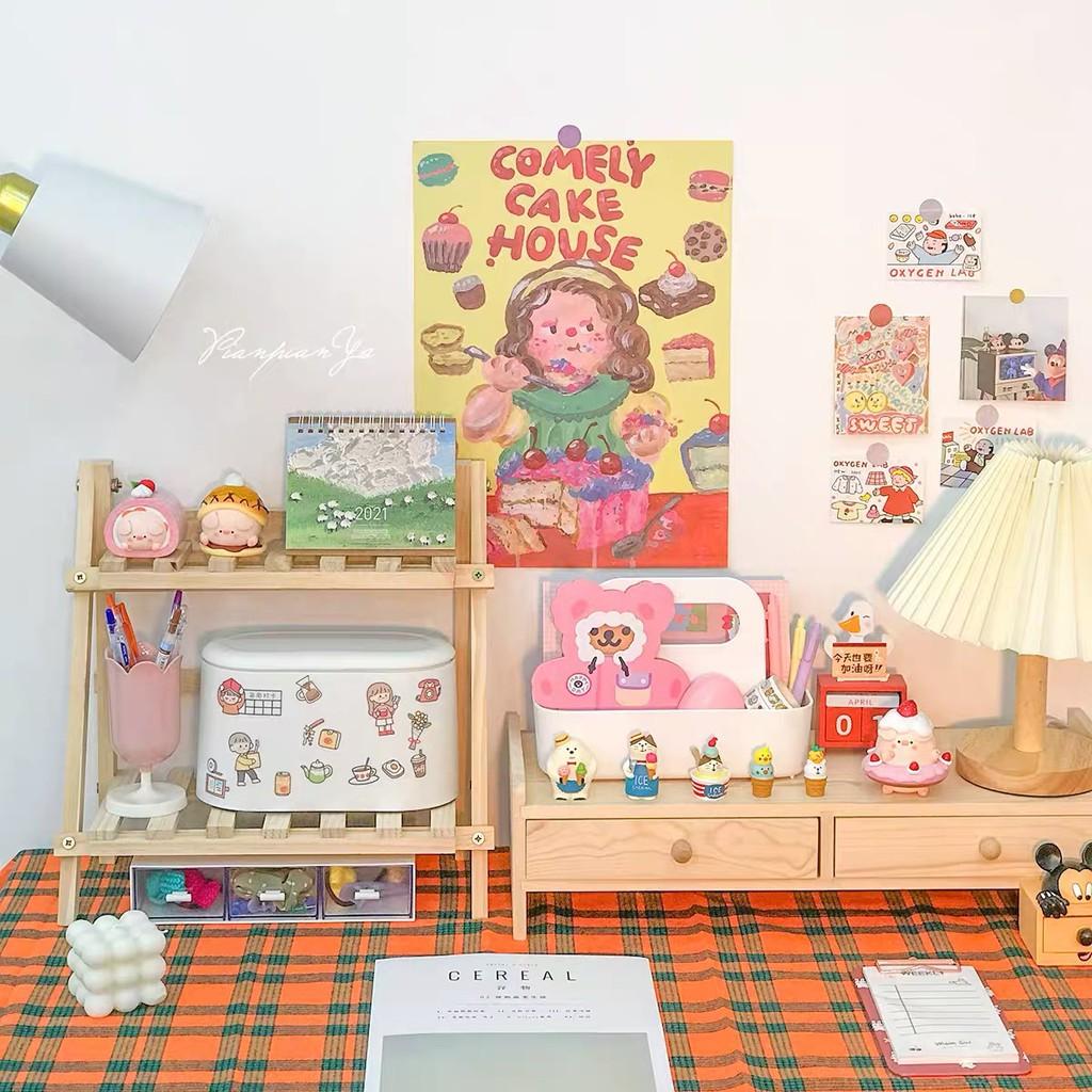 Giá gỗ kê trang trí và Decor trong phòng
