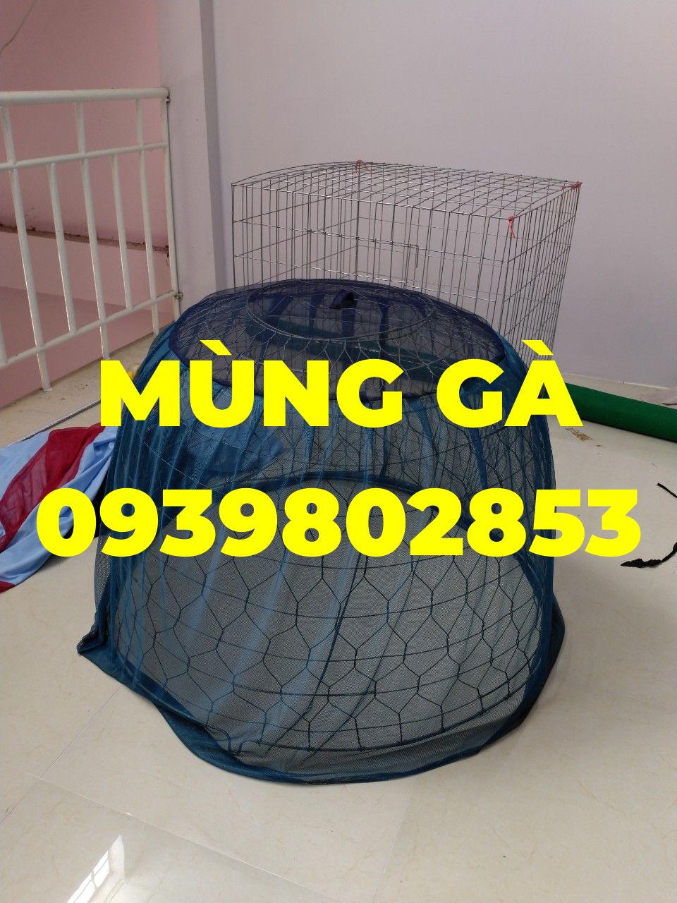Mùng gà loại lưới tránh muỗi nắng cho gà