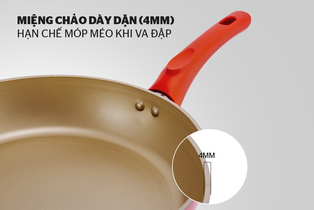 Chảo giả đúc Sunhouse SFPA26M đáy từ phi 26, Hàng chính hãng