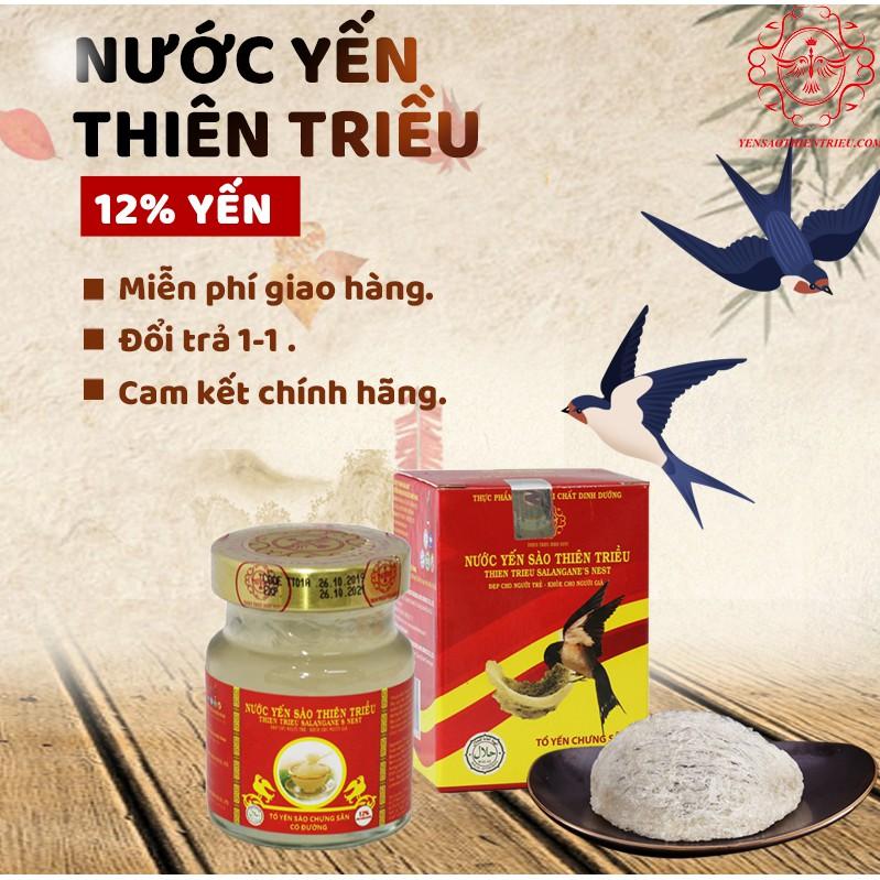 Nước yến sào cao cấp 12% yến tươi bồi bổ sức khỏe 1 lọ 70ml - Yến sào Thiên Triều