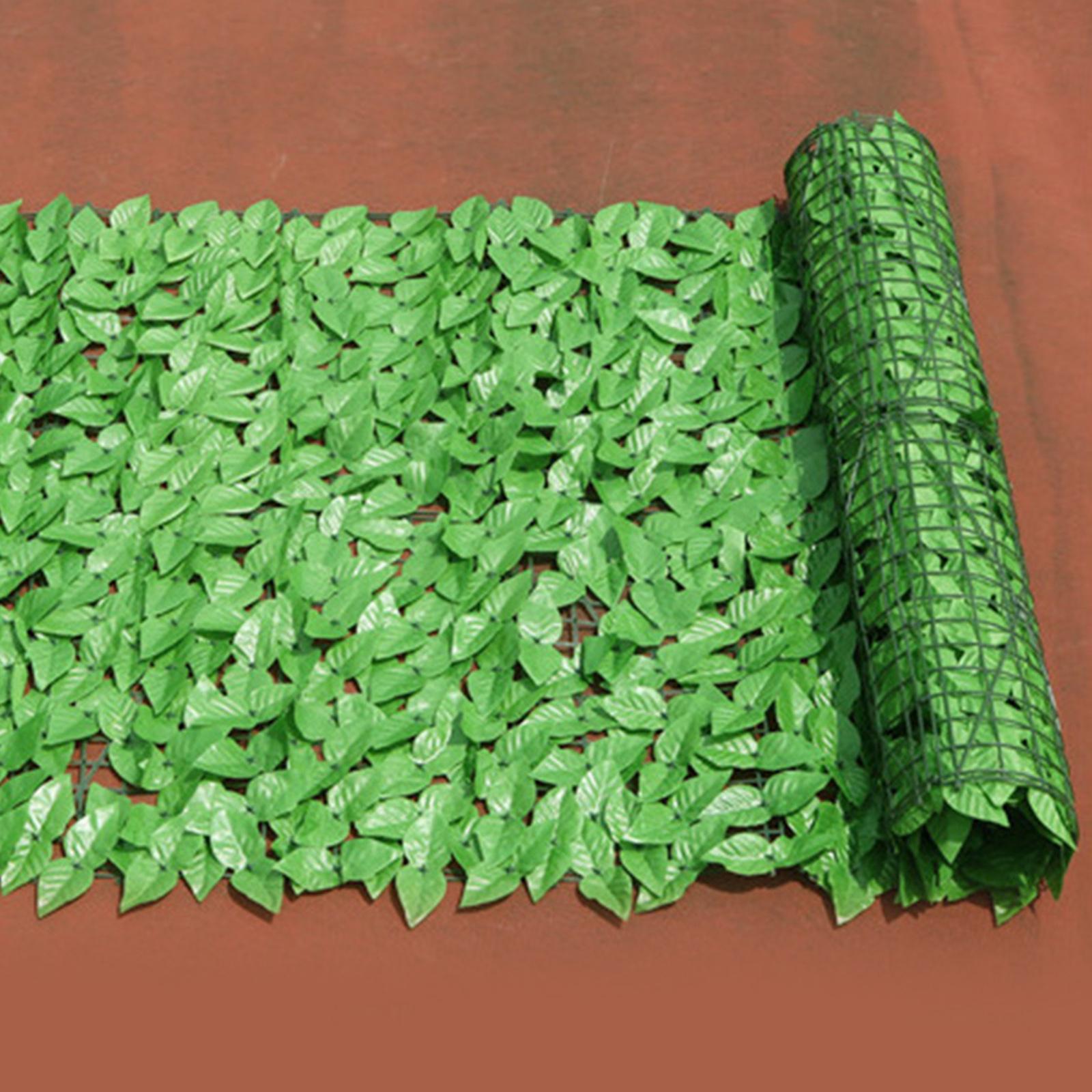 Artificial Privacy Fence Screen, 118 in Artificial Hedges Fence and Faux Leaf Decoration for Outdoor Decor, Garden