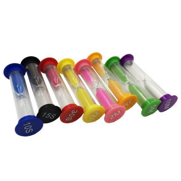2x10/15/30 Seconds & 1+2+3+5+10 Minutes Plastic Sandglass Hourglass Timer Set