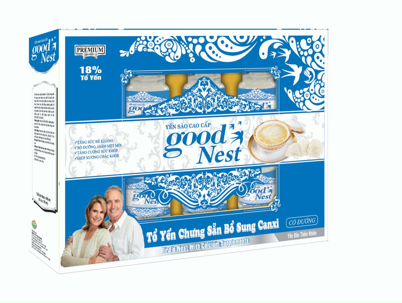 Nước Yến Sào Cao Cấp Good Nest Canxi 18% yến