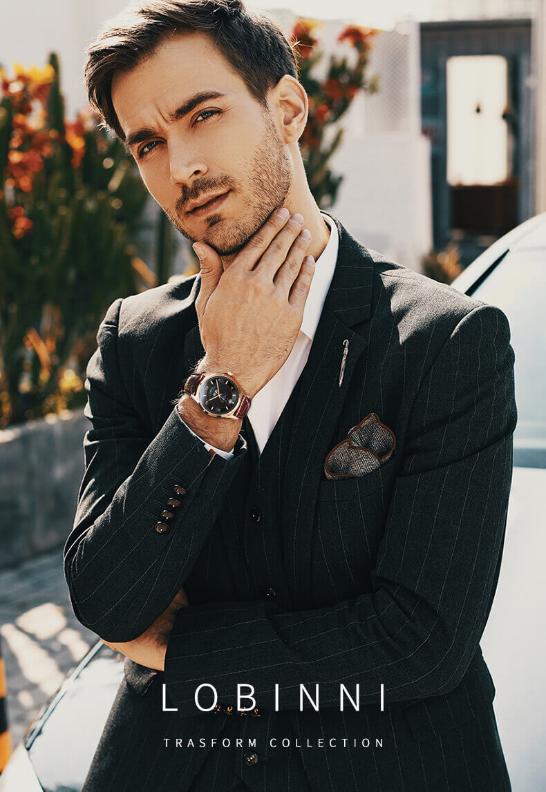 Đồng hồ nam chính hãng Lobinni No.18016-1