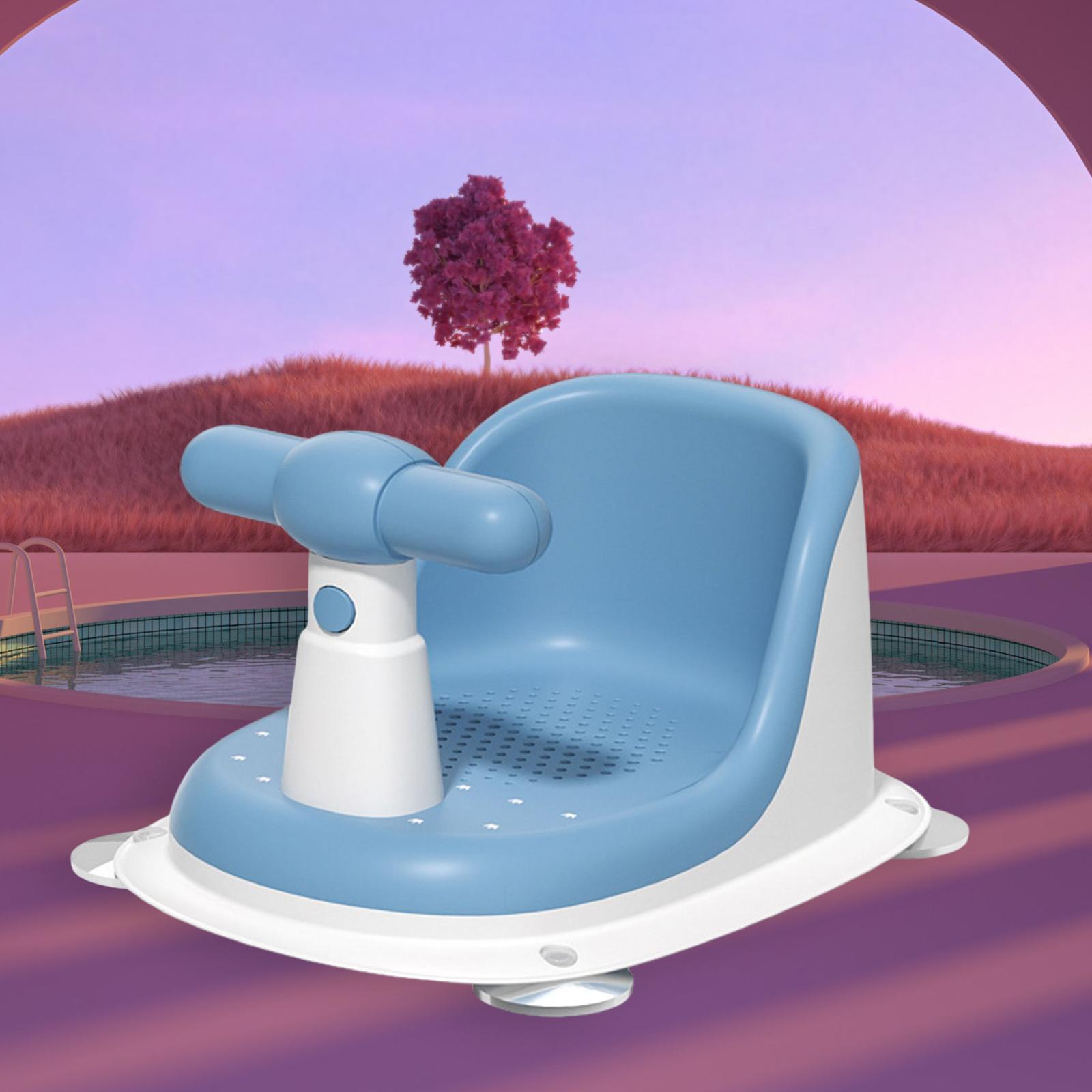 Baby Bath Seat Sit up Bathing Safety Suction for Baby Bathing 6-18 Months Pink