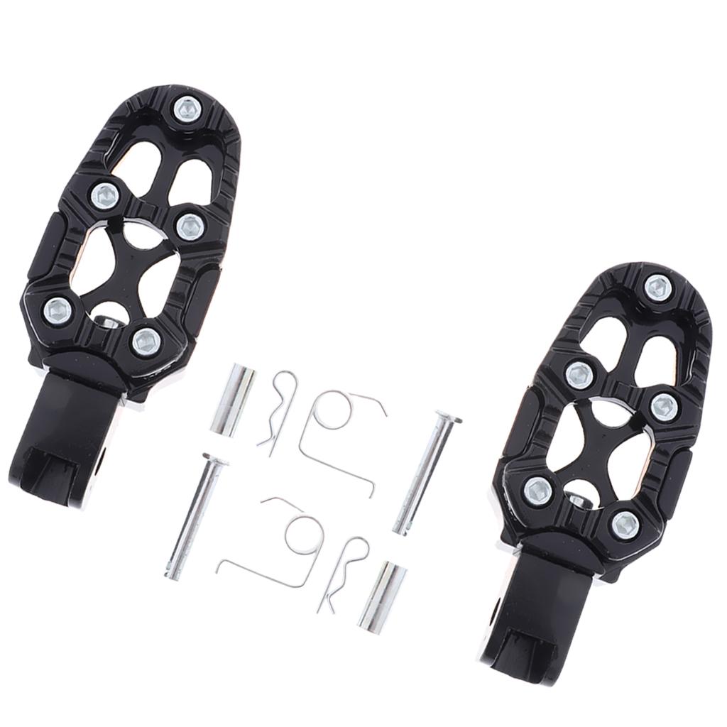 New Alloy Black Footbrake Rear Pegs Bracket Mount Footrest for Motorbikes