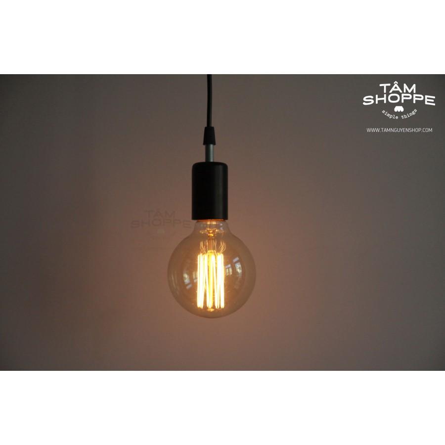Bộ đèn thả trần khung sắt hình chóp