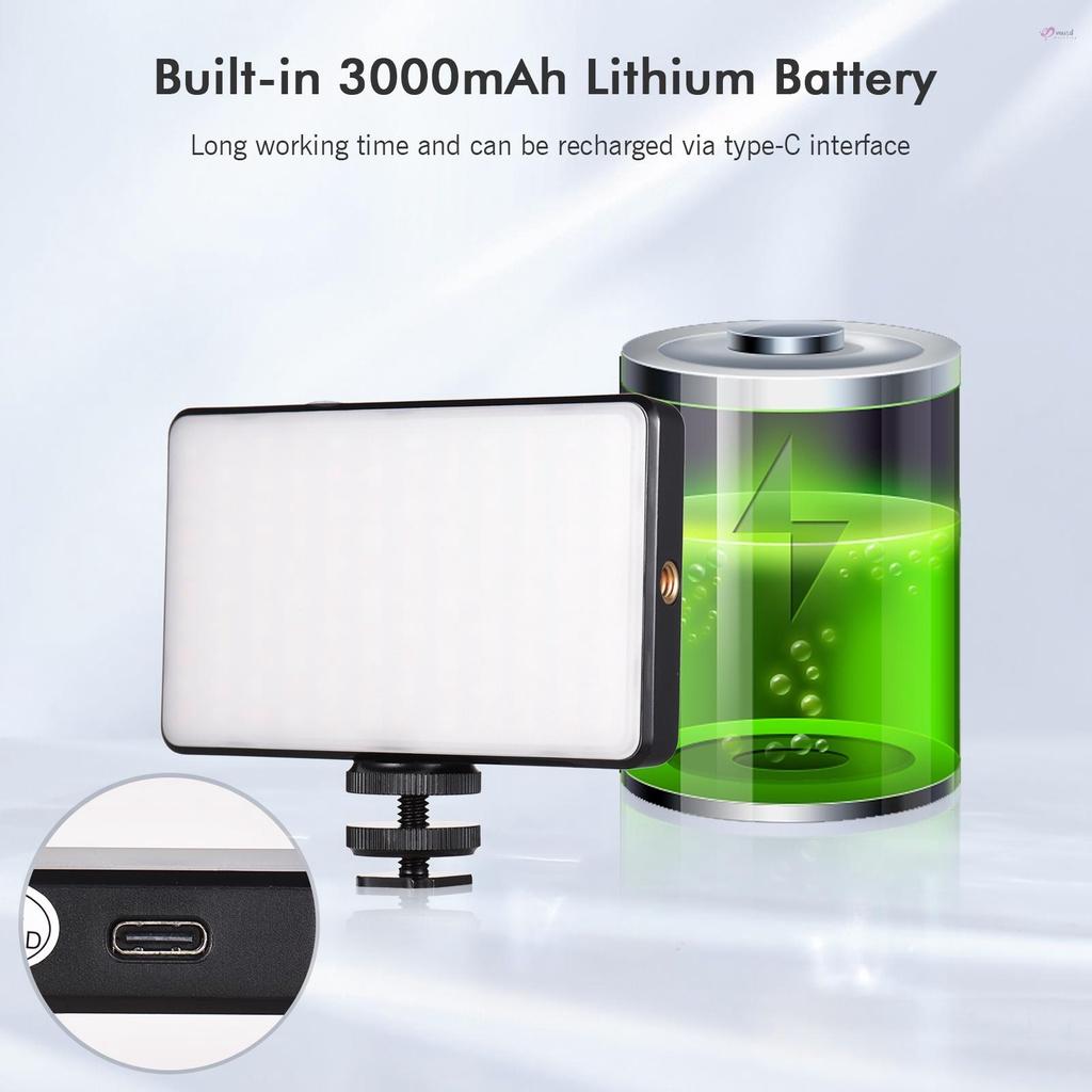 Đèn LED Chụp Ảnh Selfie Musd Andoer ST120 2500K-9000K CRI95+ Kèm Bộ Khuếch Tán 6 Màu