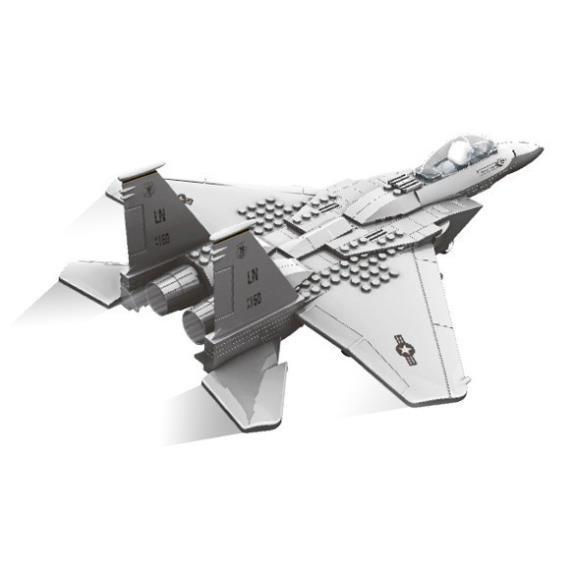 Lắp Ráp Ghép Hình Máy Bay AirForce Chiến Đấu, Hàng Cao Cấp, Nhựa ABS Siêu Bền Chắc, 270 Chi Tiết, Cỡ Đại Dài 38cm 4004
