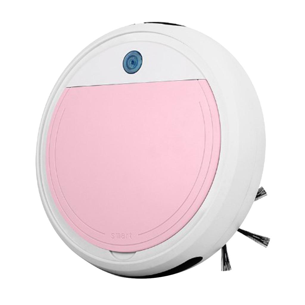 Robot Vacuum Cleaner Automatic Sweeping Vacuuming &amp; Mopping White+Pink