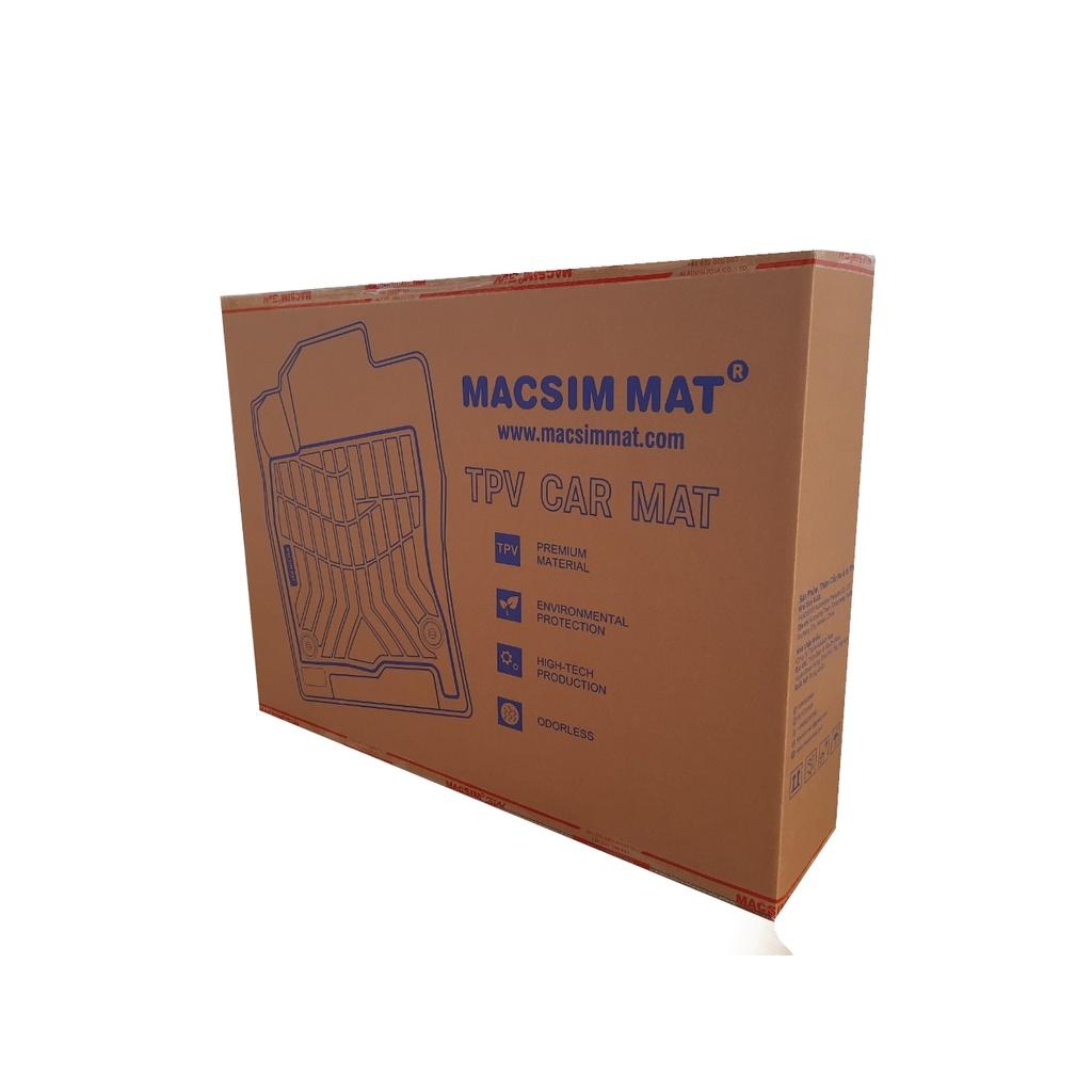 Thảm lót sàn xe ô tô Toyota Yaris 2014-2020 Nhãn hiệu Macsim chất liệu nhựa TPV cao cấp màu đen(FDW-084