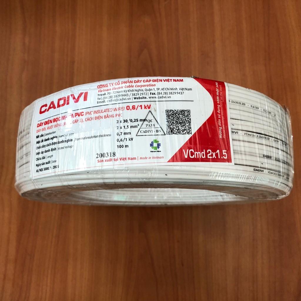 DÂY ĐIỆN ĐÔI 2x30/0.25mm (CADAVI) [100M]