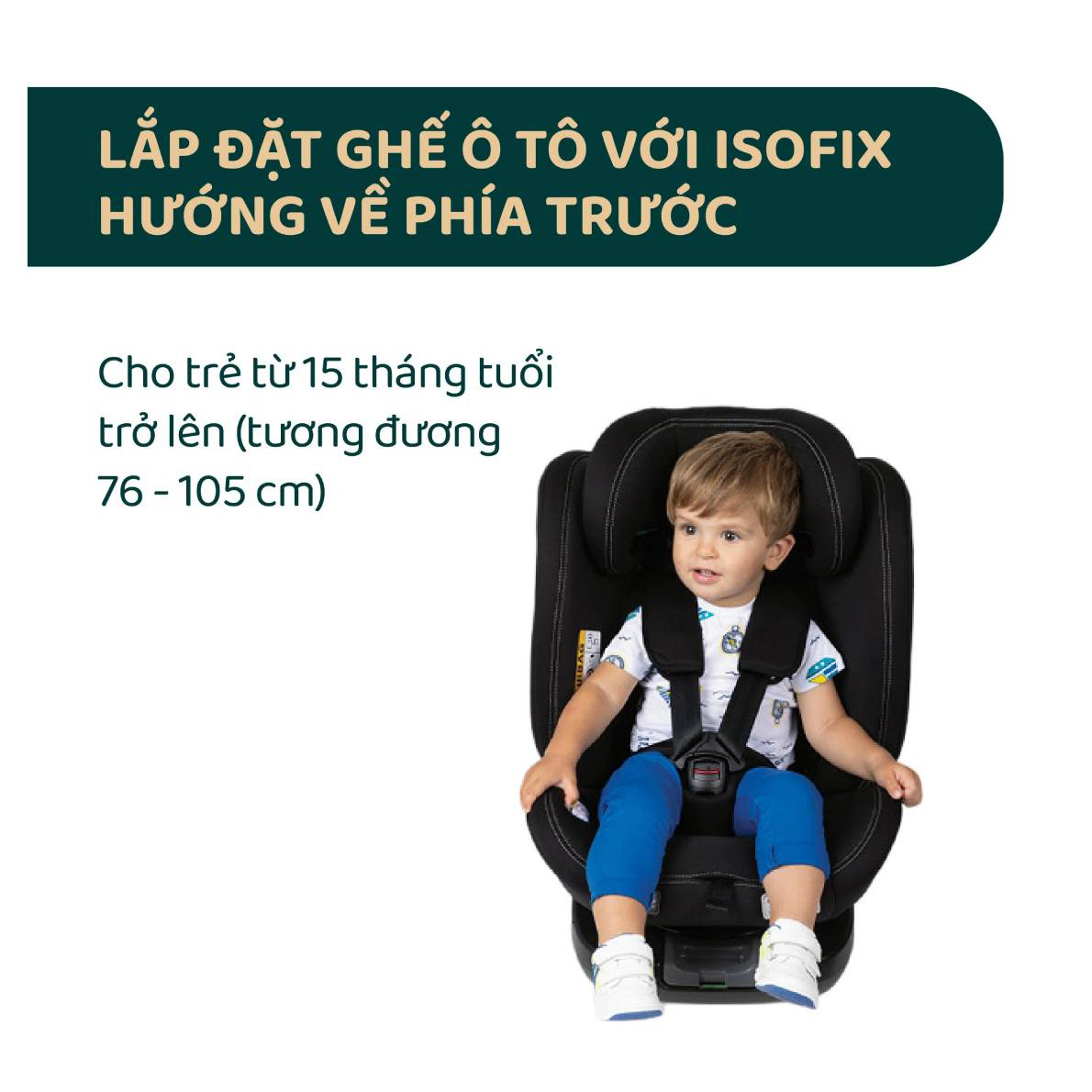 Ghế ô tô Chicco Unico Evo Classic xoay 360˚ ISOFIX - Màu Đen