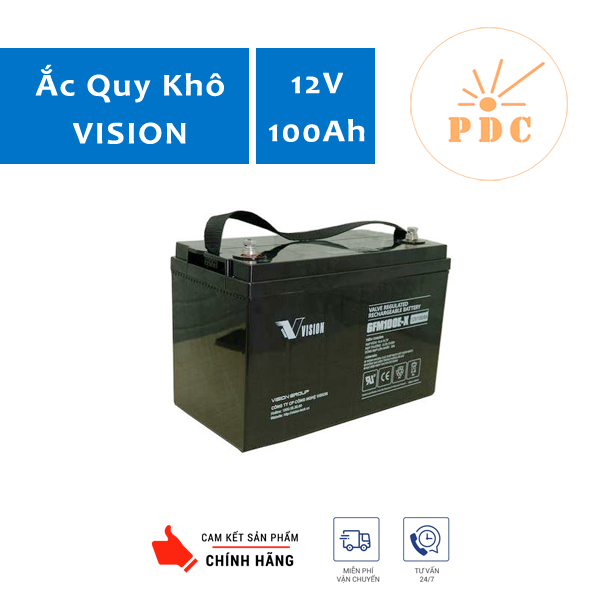 Ắc quy Vision 6FM100E-X 12V 100Ah