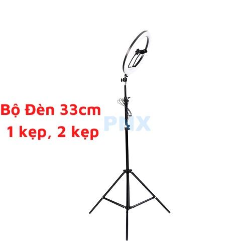 Đèn Livestream 33cm kèm Chân đỡ đèn bằng sắt dài 2m1 nhập khẩu mới 100% xuất VAT công ty