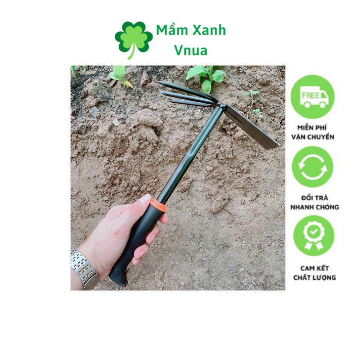 Cuốc và Cào 2 in 1 Tiện Lợi - Cán Cao Su - MG34